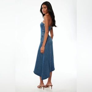 Asymmetrical Denim tube dress dynamite size small